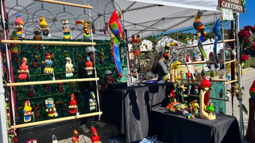 handmade wood animal carvings